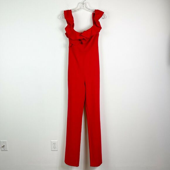 Likely NWT Miller Scarlet Red Sleeveless Jumpsuit Size 0 - Picture 2 of 9